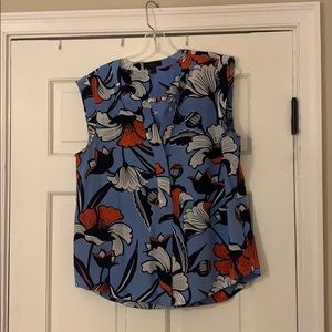 Silk sleeveless J. Crew blouse